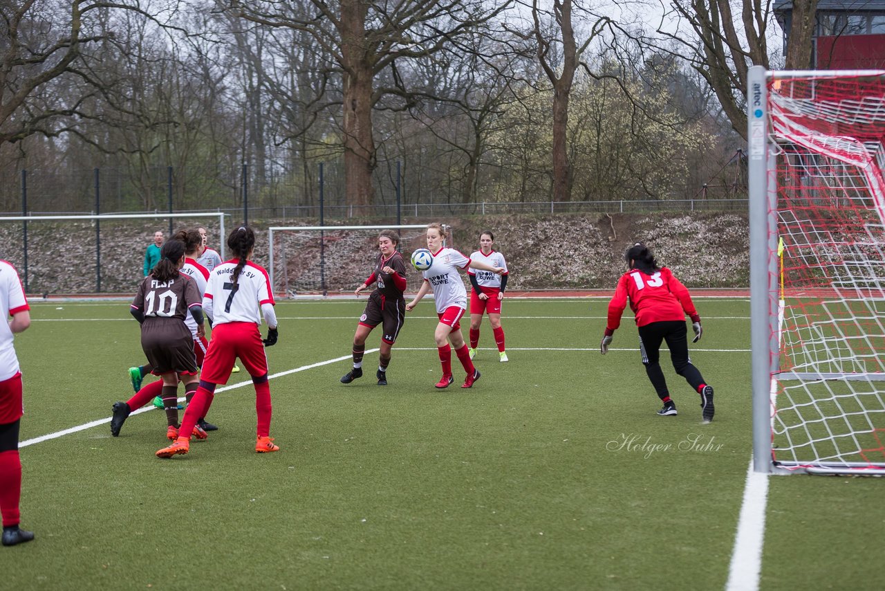 Bild 282 - B-Juniorinnen Walddoerfer - St.Pauli : Ergebnis: 4:1